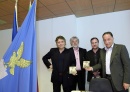 Antonio Devetag (Direttore generale Mittelfest), Walter Colle, William Cisilino (Direttore ARLeF), Giuseppe Napoli (Vicedirettore regionale Cultura). (Udine 15/05/13)
