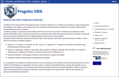 progetto SIRA - il portale