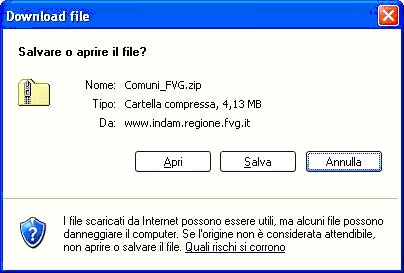 depositare lo ZIP