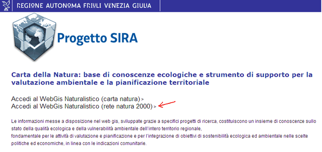 WebGis naturalistico