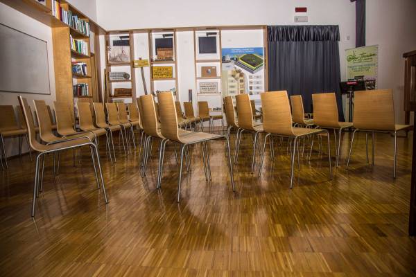 La sala per le proiezioni multimediali