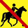 divieto di equitazione